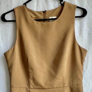Beige Business Casual Dress Size M